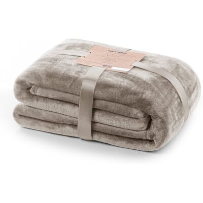 DecoKing Restilo Koc Mic Kolor Cappuccino Gładki Styl Klasyczny Materiał Mikrofibra 200x220 DecoKing Restilo Koc Mic Kolor Cappuccino Gładki Styl Klasyczny Materiał Mikrofibra 200x220