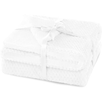 AmeliaHome RESTILO koc SHLEEPY kolor biały tłoczony żakardowo styl klasyczny 130x180 AmeliaHome RESTILO koc SHLEEPY kolor biały tłoczony żakardowo styl klasyczny 130x180