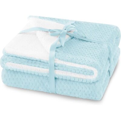 AmeliaHome RESTILO koc SHLEEPY kolor błękitny tłoczony żakardowo styl klasyczny 220x240 AmeliaHome RESTILO koc SHLEEPY kolor błękitny tłoczony żakardowo styl klasyczny 220x240