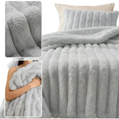 Spod Igły i Nitki S KOC BUNNY 220*240 POPIEL Spod Igły i Nitki S KOC BUNNY 220*240 POPIEL