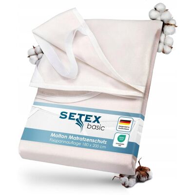 Inny producent Setex Ochraniacz Na Materac 180x200 Cm Bawełna Naturalny Kolor Inny producent Setex Ochraniacz Na Materac 180x200 Cm Bawełna Naturalny Kolor
