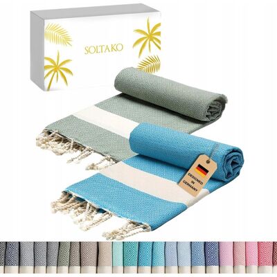 Inny producent SOLTAKO Duży Ręcznik Plażowy 100x200 Bawełna Hamam Yoga Unisex Inny producent SOLTAKO Duży Ręcznik Plażowy 100x200 Bawełna Hamam Yoga Unisex