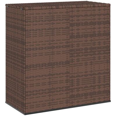 The Living Store Skrzynia na poduszki ogrodowe - rattan PE - 100x49x103 -5 cm - brąz - Skrzynia Na Poduszki The Living Store Skrzynia na poduszki ogrodowe - rattan PE - 100x49x103 -5 cm - brąz - Skrzynia Na Poduszki