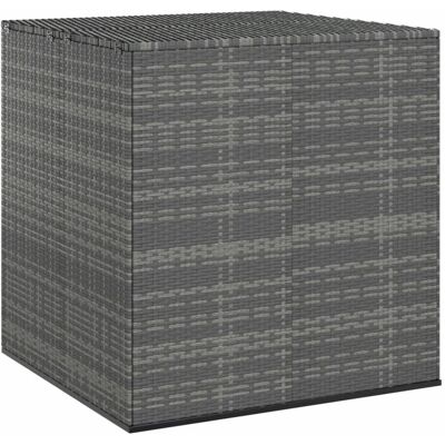The Living Store Skrzynia na poduszki ogrodowe - rattan PE - 100x97 -5x104cm - szara - Skrzynia Na Poduszki The Living Store Skrzynia na poduszki ogrodowe - rattan PE - 100x97 -5x104cm - szara - Skrzynia Na Poduszki