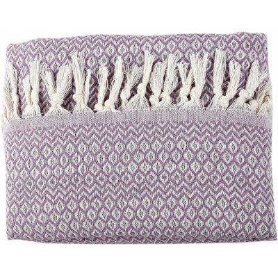 Inny producent TUISTE Koc Bawełniany Lawendowy Lila Narzuta na Łóżko Sofa Fotel 150x200 cm Inny producent TUISTE Koc Bawełniany Lawendowy Lila Narzuta na Łóżko Sofa Fotel 150x200 cm
