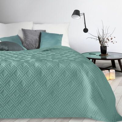 Eurofirany Turkusowa narzuta DESIGN91 modny wzór pikowana 170X210 ALARA Eurofirany Turkusowa narzuta DESIGN91 modny wzór pikowana 170X210 ALARA