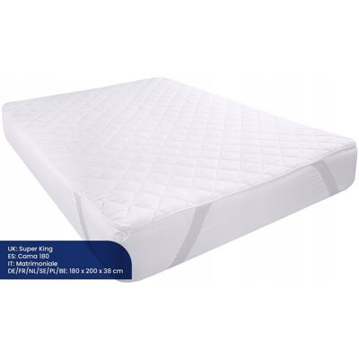 Inny producent UTOPIA BEDDING Pikowana Nakładka Na Materac 180x200 cm Mikrofibra Inny producent UTOPIA BEDDING Pikowana Nakładka Na Materac 180x200 cm Mikrofibra