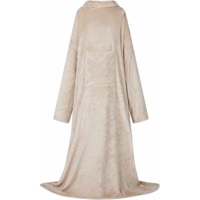 vidaXL Bluza-koc Beżowy Flanela vidaXL Bluza-koc Beżowy Flanela