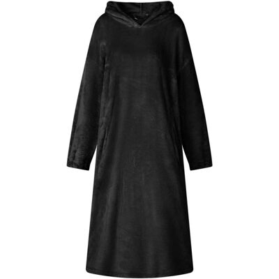 vidaXL Bluza-koc Czarny l Flanela vidaXL Bluza-koc Czarny l Flanela