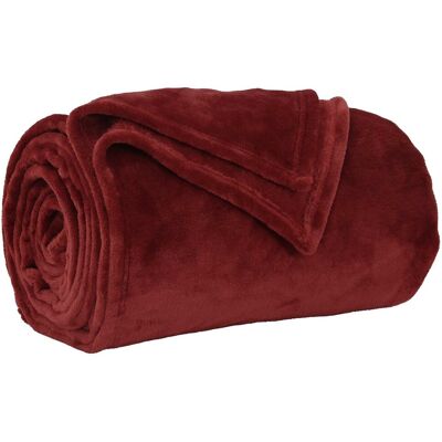 vidaXL Koc Bordeaux Czerwony 150 x 200 cm Polar vidaXL Koc Bordeaux Czerwony 150 x 200 cm Polar