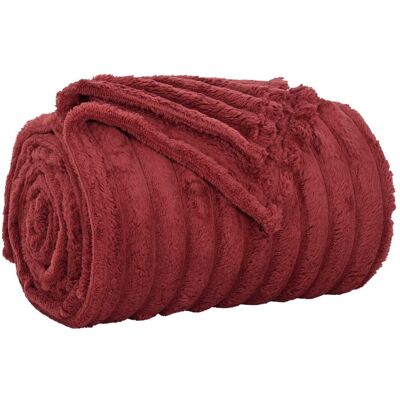 vidaXL Koc Bordeaux Czerwony 200 x 150 cm Polar vidaXL Koc Bordeaux Czerwony 200 x 150 cm Polar