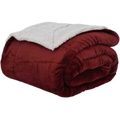 vidaXL Koc Bordeaux Czerwony 240 x 270 cm Polar vidaXL Koc Bordeaux Czerwony 240 x 270 cm Polar