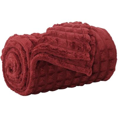 vidaXL Koc Bordeaux Czerwony 270 x 240 cm Polar vidaXL Koc Bordeaux Czerwony 270 x 240 cm Polar