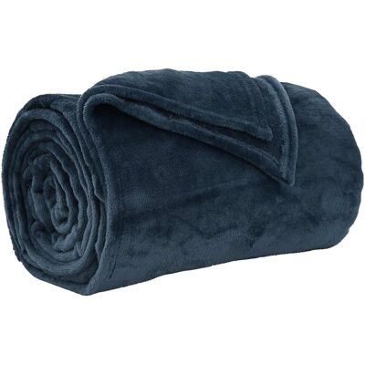 vidaXL Koc Granatowy 150 x 200 cm Polar vidaXL Koc Granatowy 150 x 200 cm Polar