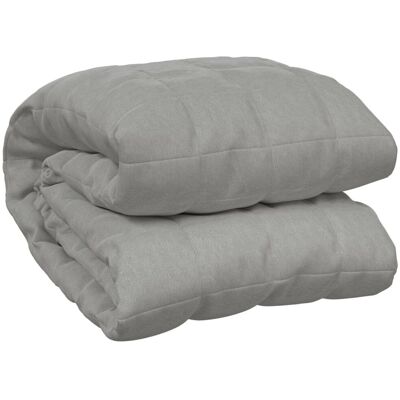 vidaXL Obciążająca Kołdra Szara 200x225 cm 9 kg - Obciążająca Kołdra vidaXL Obciążająca Kołdra Szara 200x225 cm 9 kg - Obciążająca Kołdra