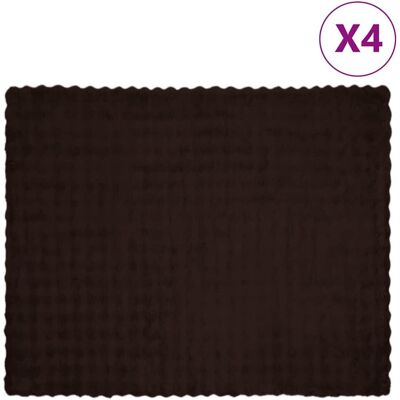 vidaXL Koc z futra sztucznego królika 4 pcs Camel 130 x 150 cm vidaXL Koc z futra sztucznego królika 4 pcs Camel 130 x 150 cm