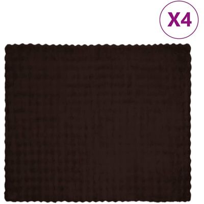 vidaXL Koc z futra sztucznego królika 4 pcs Camel 240 x 270 cm vidaXL Koc z futra sztucznego królika 4 pcs Camel 240 x 270 cm