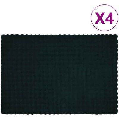 vidaXL Koc z futra sztucznego królika 4 pcs Ciemna zieleń 150 x 220 cm vidaXL Koc z futra sztucznego królika 4 pcs Ciemna zieleń 150 x 220 cm