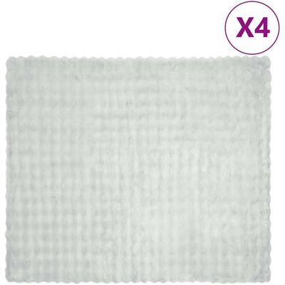 vidaXL Koc z futra sztucznego królika 4 pcs Szary 240 x 270 cm vidaXL Koc z futra sztucznego królika 4 pcs Szary 240 x 270 cm