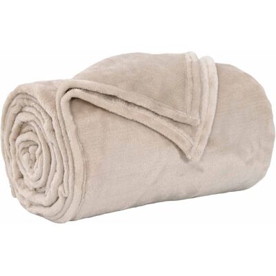 vidaXL Koce narzutowe 6 pcs Beżowy 220 x 240 cm Polar vidaXL Koce narzutowe 6 pcs Beżowy 220 x 240 cm Polar