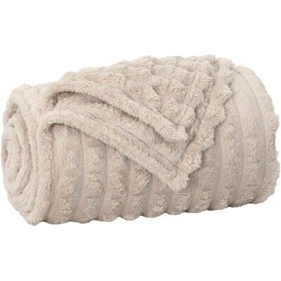 vidaXL Koce narzutowe 6 pcs Beżowy 270 x 240 cm Polar vidaXL Koce narzutowe 6 pcs Beżowy 270 x 240 cm Polar