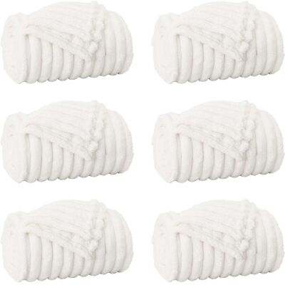 vidaXL Koce narzutowe 6 pcs Biały 270 x 240 cm Polar vidaXL Koce narzutowe 6 pcs Biały 270 x 240 cm Polar