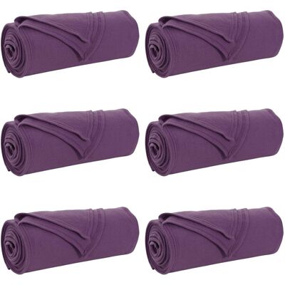vidaXL Koce narzutowe 6 pcs Fioletowy 170 x 130 cm Polar vidaXL Koce narzutowe 6 pcs Fioletowy 170 x 130 cm Polar