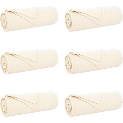 vidaXL Koce narzutowe 6 pcs Kremowy 350 x 270 cm Polar vidaXL Koce narzutowe 6 pcs Kremowy 350 x 270 cm Polar