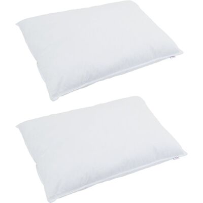 vidaXL Kołdra z poduszką 3 pcs Biały 240 x 220 cm Puch vidaXL Kołdra z poduszką 3 pcs Biały 240 x 220 cm Puch