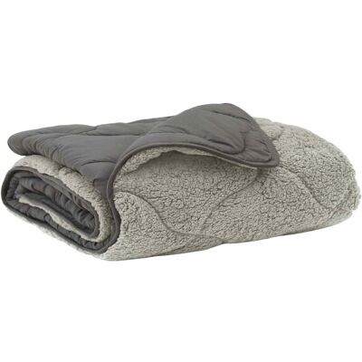 vidaXL Letni Kołdra Jasnoszary 140 x 220 cm Mikrofibra i Fleece Teddy vidaXL Letni Kołdra Jasnoszary 140 x 220 cm Mikrofibra i Fleece Teddy