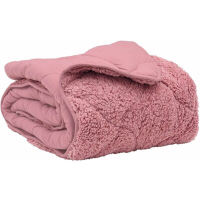 vidaXL Letni Kołdra Różowy 200 x 240 cm Mikrofibra i Fleece Teddy vidaXL Letni Kołdra Różowy 200 x 240 cm Mikrofibra i Fleece Teddy