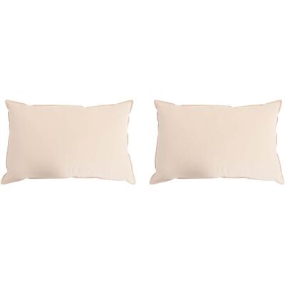 vidaXL Poduszka 2 pcs Beżowy 60 x 80 cm Włókno Kapok vidaXL Poduszka 2 pcs Beżowy 60 x 80 cm Włókno Kapok