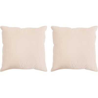 vidaXL Poduszka 2 pcs Beżowy 65 x 65 cm Włókno Kapok vidaXL Poduszka 2 pcs Beżowy 65 x 65 cm Włókno Kapok