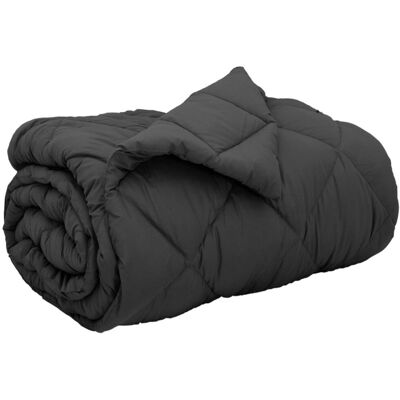 vidaXL Zimowa Kołdra Antracyt 220 x 135 cm Mikrofibra vidaXL Zimowa Kołdra Antracyt 220 x 135 cm Mikrofibra