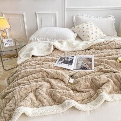 Inny producent WONGS BEDDING Koc Sherpa 150x200 Miękki Ciepły Dwustronny Na Kanapę Khaki Inny producent WONGS BEDDING Koc Sherpa 150x200 Miękki Ciepły Dwustronny Na Kanapę Khaki