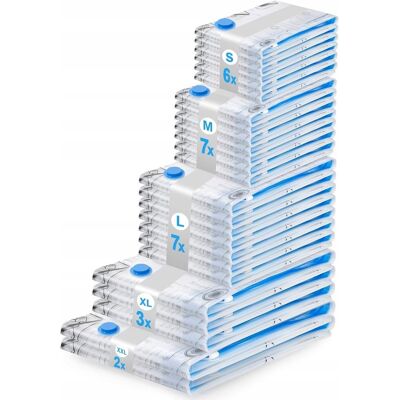 Inny producent Worki Próżniowe Do Ubrań Na Pościel Koce MOCNE WIELOKROTNEGO UŻYTKU 25 Szt Inny producent Worki Próżniowe Do Ubrań Na Pościel Koce MOCNE WIELOKROTNEGO UŻYTKU 25 Szt