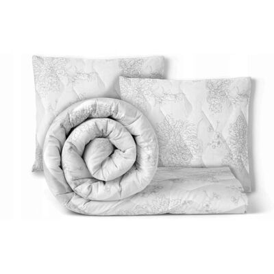 Inny producent ZESTAW Kołdra 200x220 + 2 poduszki 50x70 FIORI antyalergiczna całoroczna Inny producent ZESTAW Kołdra 200x220 + 2 poduszki 50x70 FIORI antyalergiczna całoroczna