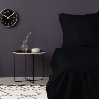 Inny producent Zestaw pościeli - 1 poszwa na kołdrę 220 x 240 cm + 2 poszewki na poduszki 60 x 60 cm - Satynowy 100% bawełna - Czarny Inny producent Zestaw pościeli - 1 poszwa na kołdrę 220 x 240 cm + 2 poszewki na poduszki 60 x 60 cm - Satynowy 100% bawełna - Czarny