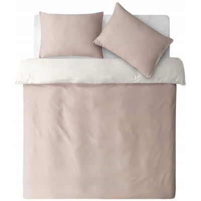 Zestaw pościeli 4w1 z satyny bawełnianej Dormeo Warm Hug jasny róż 140X200 Zestaw pościeli 4w1 z satyny bawełnianej Dormeo Warm Hug jasny róż 140X200