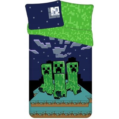 Jerry Fabrics Zestaw Pościeli Minecraft 140x200+ 50x70 cm Nocny Creeper Bawełna Jerry Fabrics Zestaw Pościeli Minecraft 140x200+ 50x70 cm Nocny Creeper Bawełna