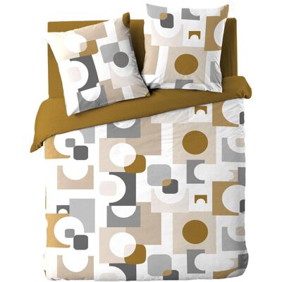 U10 Zestaw pościeli z geometrycznym wzorem, GEOMELO, 240 x 220 cm U10 Zestaw pościeli z geometrycznym wzorem, GEOMELO, 240 x 220 cm