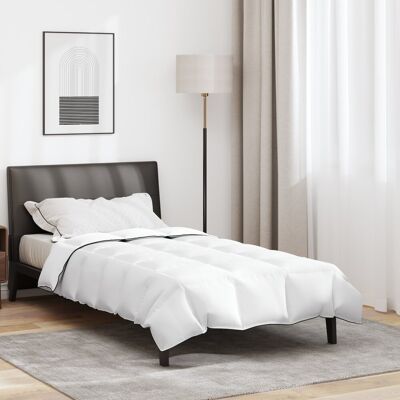 vidaXL Zimowa Kołdra Biały 155 x 200 cm Poliester 105gsm vidaXL Zimowa Kołdra Biały 155 x 200 cm Poliester 105gsm