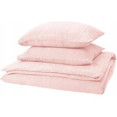 Ikea Schersmin Komplet Pościeli 200x200/50x60 Cm Bawełna Muślinowa Różowy Ikea Schersmin Komplet Pościeli 200x200/50x60 Cm Bawełna Muślinowa Różowy