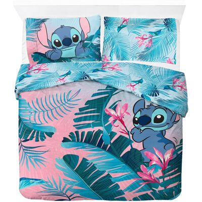 Jay Franco Disney Lilo & Stitch Floral 100% Bawełna Podwójny Zestaw Poszewek Na Kołdrę - Zawiera Poszewkę Na Poduszkę 50 X 70 Cm Jay Franco Disney Lilo & Stitch Floral 100% Bawełna Podwójny Zestaw Poszewek Na Kołdrę - Zawiera Poszewkę Na Poduszkę 50 X 70 Cm