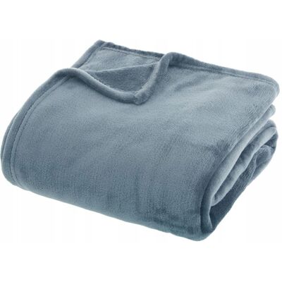 Atmosphera Koc Polarowy Ciepły Miękki Pled 180x230 Niebieski Atmosphera Koc Polarowy Ciepły Miękki Pled 180x230 Niebieski
