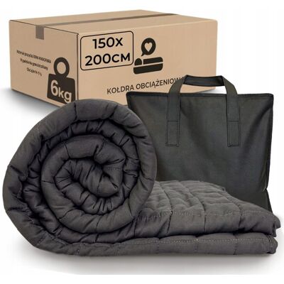 Łóżkoholicy Kołdra Obciążeniowa Sensoryczna 6 Kg Koc Sensoryczny 150x200 Całoroczna Nel Łóżkoholicy Kołdra Obciążeniowa Sensoryczna 6 Kg Koc Sensoryczny 150x200 Całoroczna Nel