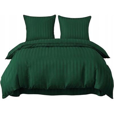Komplet Pościeli Cotton World Adamaszek 160x200 Poszewki 70x80 Zielony Komplet Pościeli Cotton World Adamaszek 160x200 Poszewki 70x80 Zielony
