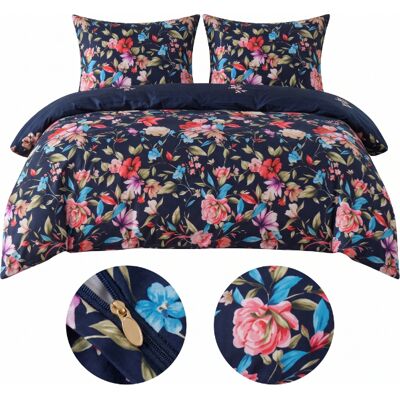 COTTON MARKET Komplet Pościeli Dwuosobowej Łąka Kwiaty 220x200 Z 2 Poszewkami 70x80 COTTON MARKET Komplet Pościeli Dwuosobowej Łąka Kwiaty 220x200 Z 2 Poszewkami 70x80