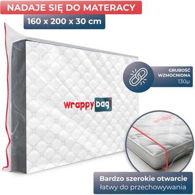 Inny producent Plastikowe Etui Ochronne Na Materac 160x200 Cm Wodoodporne Inny producent Plastikowe Etui Ochronne Na Materac 160x200 Cm Wodoodporne