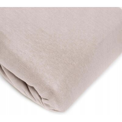 Prześcieradło CLAIRE jersey beżowe 160x200 cm HOMLA Prześcieradło CLAIRE jersey beżowe 160x200 cm HOMLA